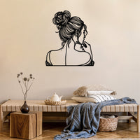 Elegant Woman Metal Wall Decor