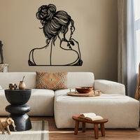 Elegant Woman Metal Wall Decor