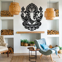 Gold Metal Ganesha Wall Decor