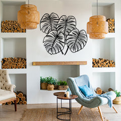Monstera Leaf Metal Wall Art