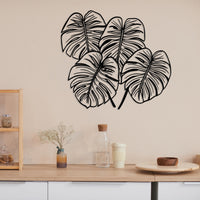 Monstera Leaf Metal Wall Art