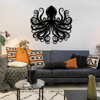 Ocean Monster Metal Wall Art