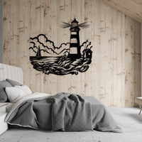 Metal Lighthouse Decor
