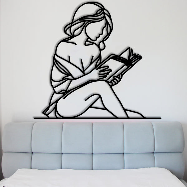 Elegant Woman Metal Wall Decor