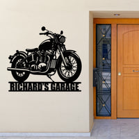 Custom Motorcycle Metal Wall Art