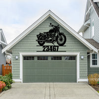 Custom Motorcycle Metal Wall Art