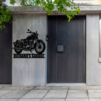 Custom Motorcycle Metal Wall Art