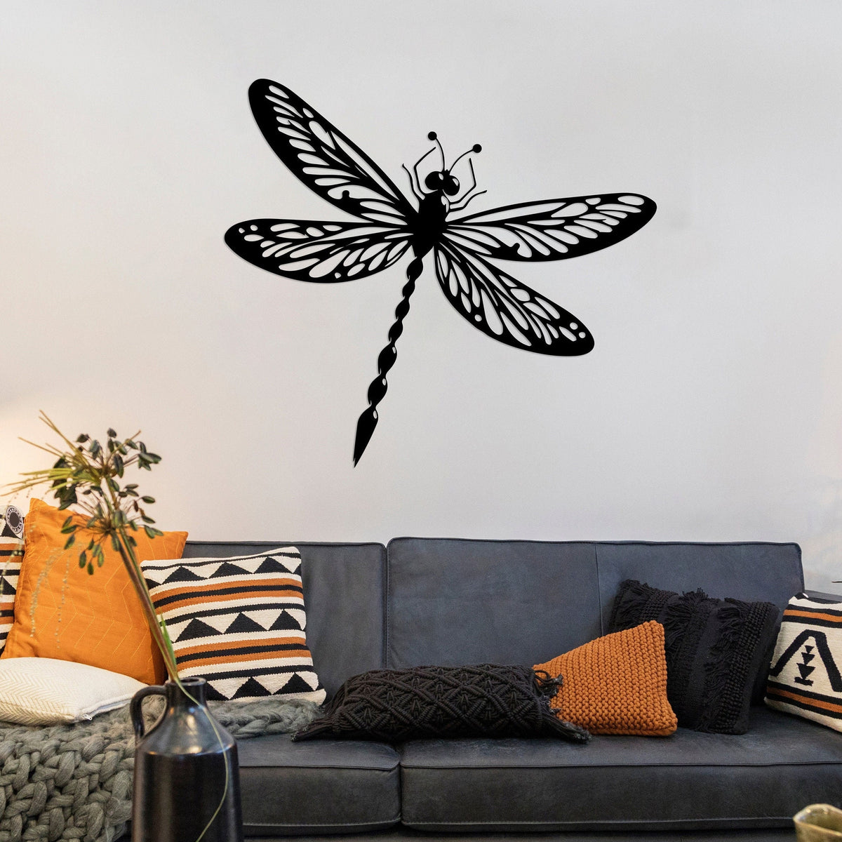 Metal Dragonfly Wall Decor