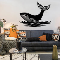 Extra Large Whale Metal Wall Art