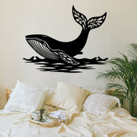 Extra Large Whale Metal Wall Art