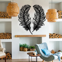 The Devil's Feathers Metal Wall Decor