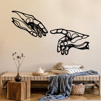 The Creation of Adam Metal Wall Art