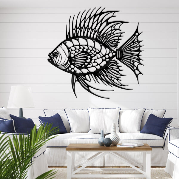 Majestic Fish Metal Wall Art