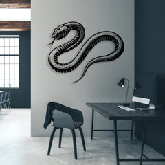 Giant Snake Metal Wall Art