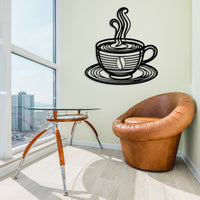 Coffee Cup Metal Sign