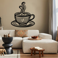 Coffee Cup Metal Sign