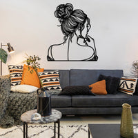 Elegant Woman Metal Wall Decor