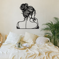 Elegant Woman Metal Wall Decor