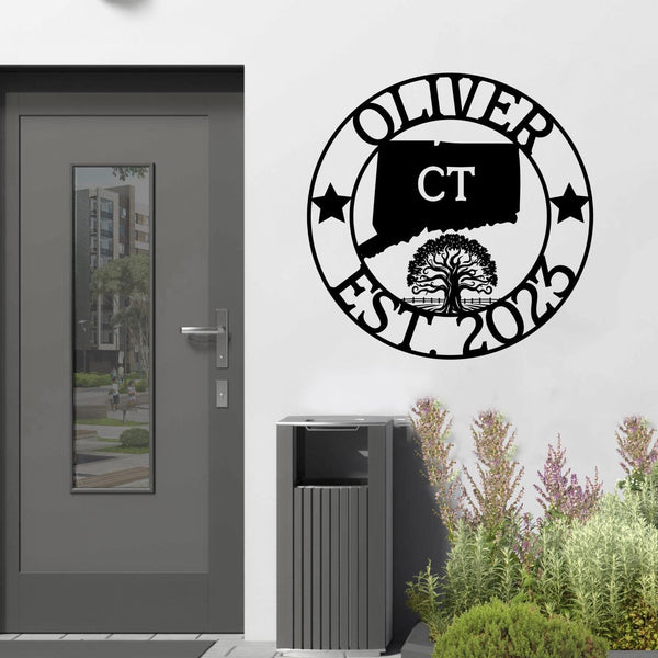 Connecticut Custom Metal Sign