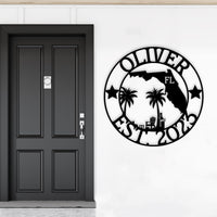 Florida Custom Metal Sign