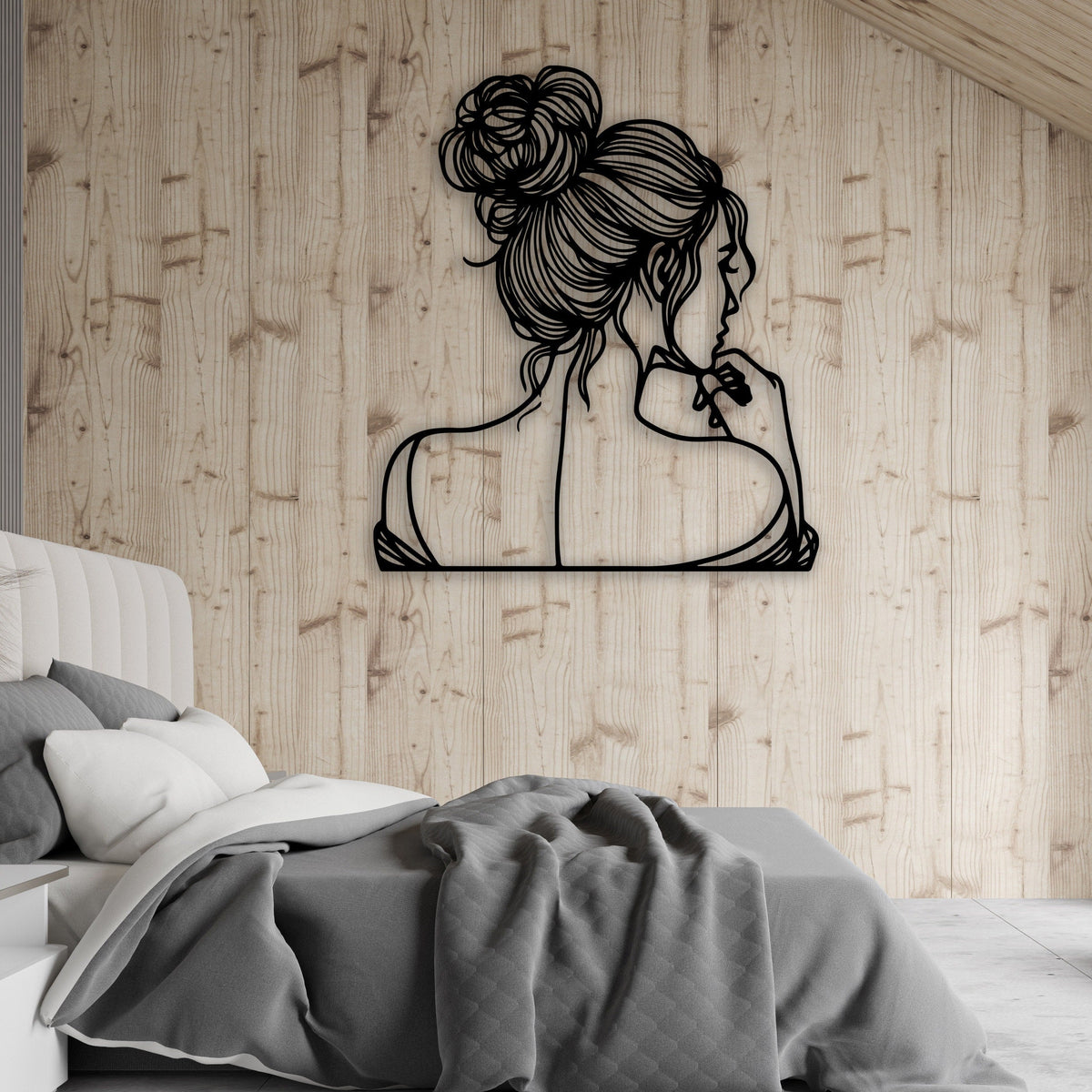 Elegant Woman Metal Wall Decor