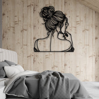 Elegant Woman Metal Wall Decor