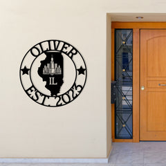 Illinois Custom Metal Sign