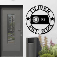 Custom Kansas Metal Sign: Sunflower State Welcome Decor