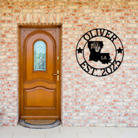Louisiana Custom Metal Sign