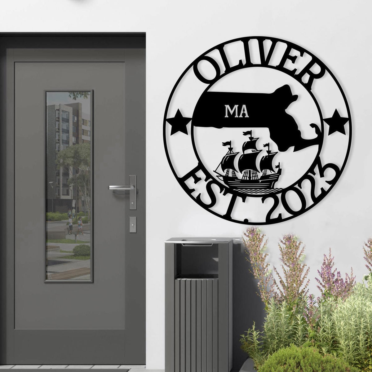 Massachusetts Custom Metal Sign