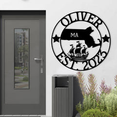 Massachusetts Custom Metal Sign