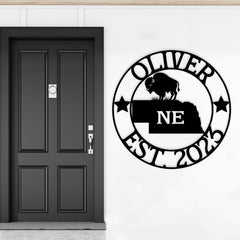 Nebraska Custom Metal Sign