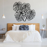 Monstera Leaf Metal Wall Art