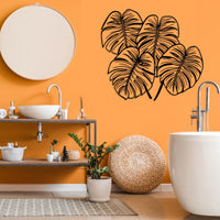 Monstera Leaf Metal Wall Art