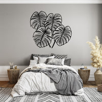 Monstera Leaf Metal Wall Art