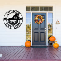 Virginia Custom Metal Sign