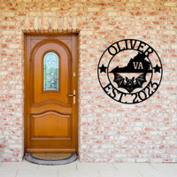 Virginia Custom Metal Sign