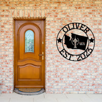 Washington Custom Metal Sign