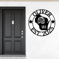 Wisconsin Custom Metal Sign