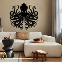 Ocean Monster Metal Wall Art