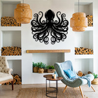 Ocean Monster Metal Wall Art