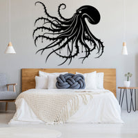 Spooky Octopus Metal Wall Art