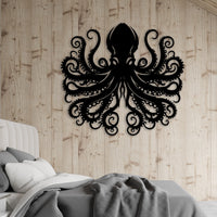 Ocean Monster Metal Wall Art