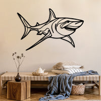Metal Shark Room Decor