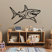 Metal Shark Room Decor