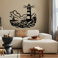 Metal Lighthouse Decor