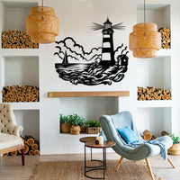 Metal Lighthouse Decor