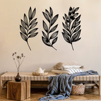 Metal Olive Leaf Wall Art