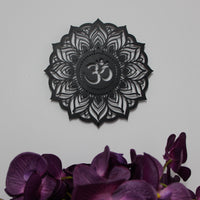 Om Mandala Metal Wall Art
