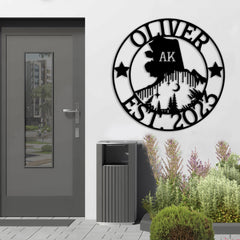Alaska Custom Metal Sign
